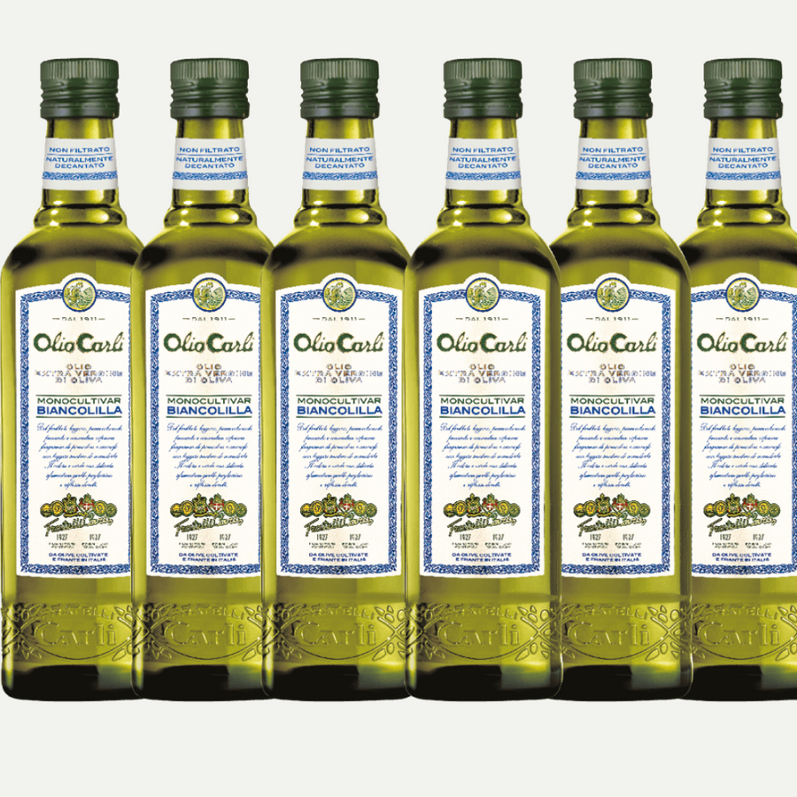 Olio Extra Vergine di Oliva Monocultivar Biancolilla 1L / 6 Bottiglie