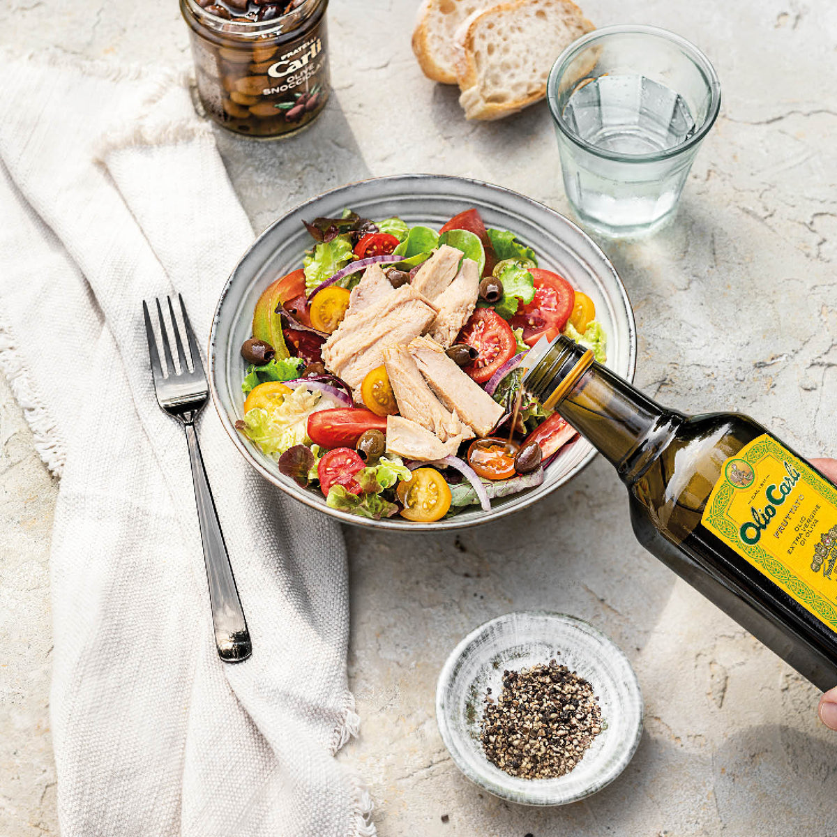 EVO Fruttato + Olio di Oliva Tradizionale 1L  Ciascuno